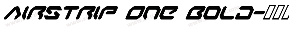 Airstrip One Bold字体转换